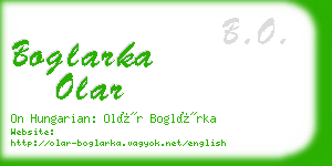 boglarka olar business card